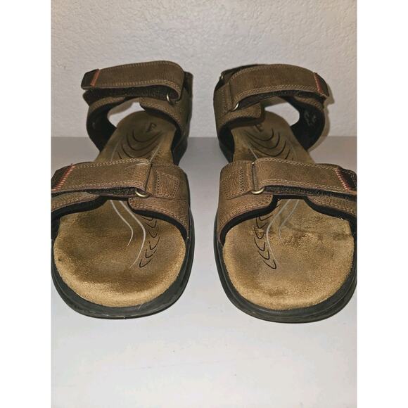 Clarks Collection Mens Size 13 Leather Hapsford Creek Sandals main image 9
